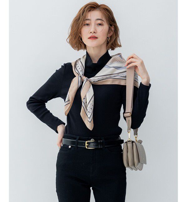 23区「オーガニックコットンリブ カットソー」|Tシャツ・カットソー|ブラック系