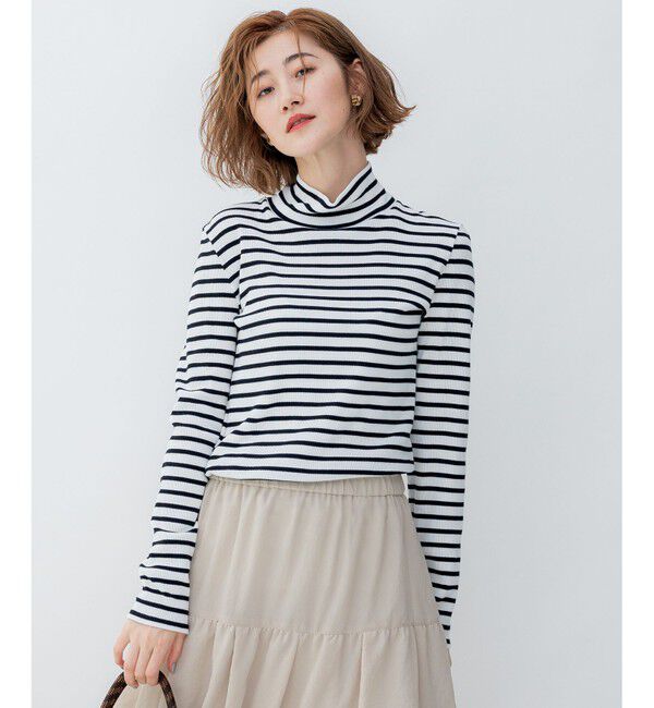 23区「オーガニックコットンリブ カットソー」|Tシャツ・カットソー|ﾌﾞﾗｯｸﾎ