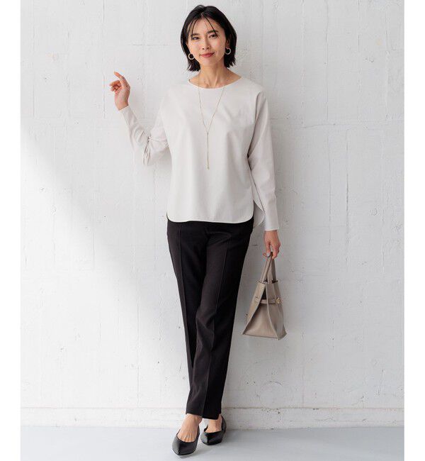 23区「【Oggi4月号掲載/洗える】ミニマルディテールプルオーバー カットソー」|Tシャツ・カットソー|