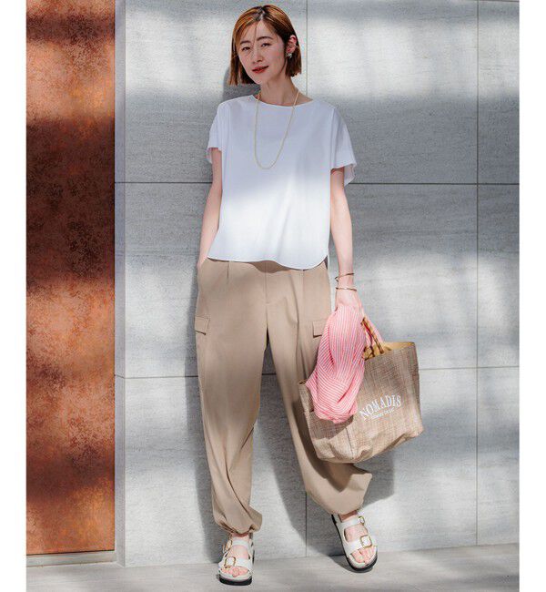 23区「【Oggi4月号掲載/洗える】シルキーストレッチ パラシュートパンツ」|その他|