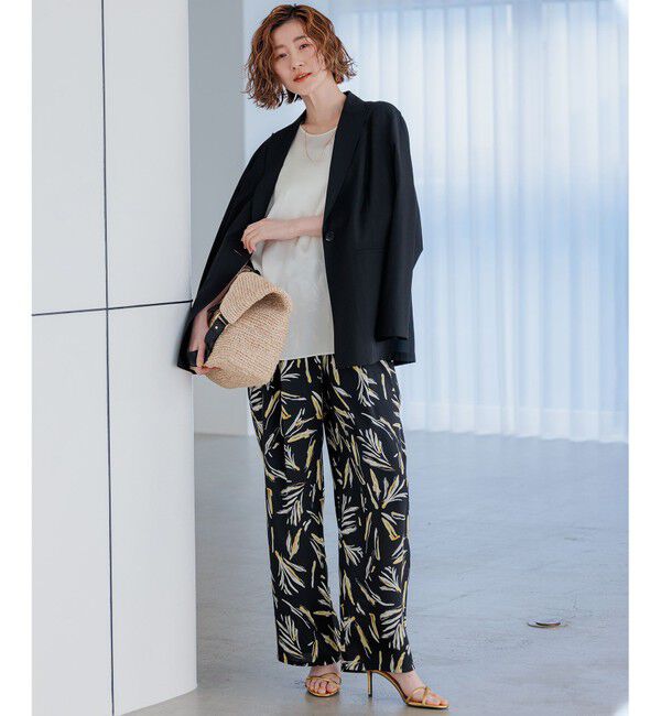 23区「【洗える】シアーマットクロス ジャケット」|テーラードジャケット|