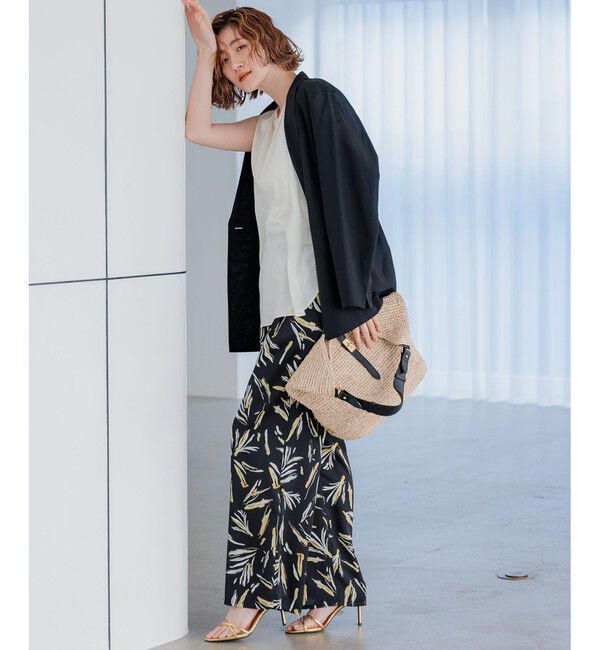 23区「【洗える】シアーマットクロス ジャケット」|テーラードジャケット|