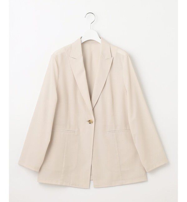 23区「【洗える】シアーマットクロス ジャケット」|テーラードジャケット|