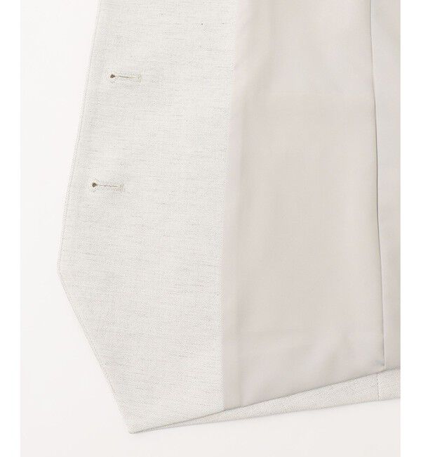 23区「【セットアップ対応/洗える】コットンリネン オックスストレッチ ジレ」|その他|