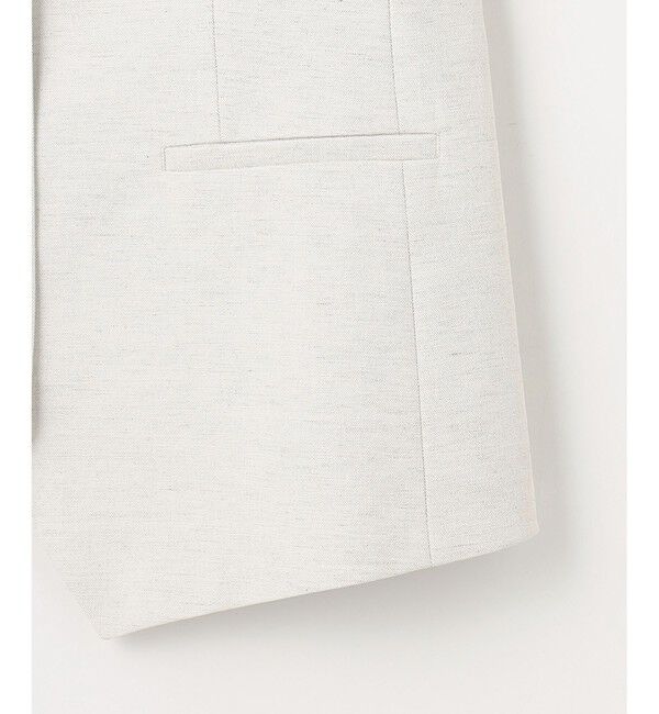 23区「【セットアップ対応/洗える】コットンリネン オックスストレッチ ジレ」|その他|