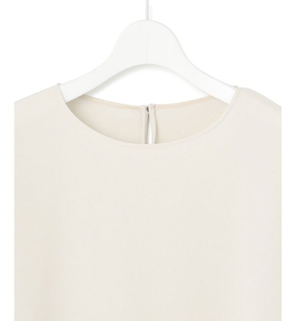 23区「【洗える】ストレッチジョーゼット ラウンドネック カットソー」|Tシャツ・カットソー|