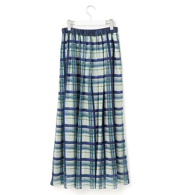 23区「【WEB&一部店舗限定/洗える】手書き風チェックプリント ギャザー スカート」|スカート|