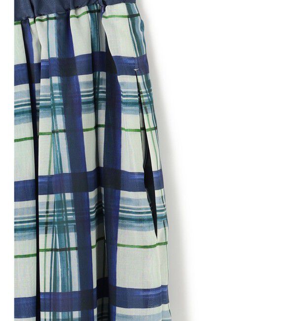 23区「【WEB&一部店舗限定/洗える】手書き風チェックプリント ギャザー スカート」|スカート|