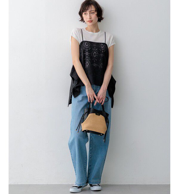 23区「【見上愛さん着用】ペーパーライクコンビ ショルダーバッグ (S)」|ショルダー・メッセンジャー|