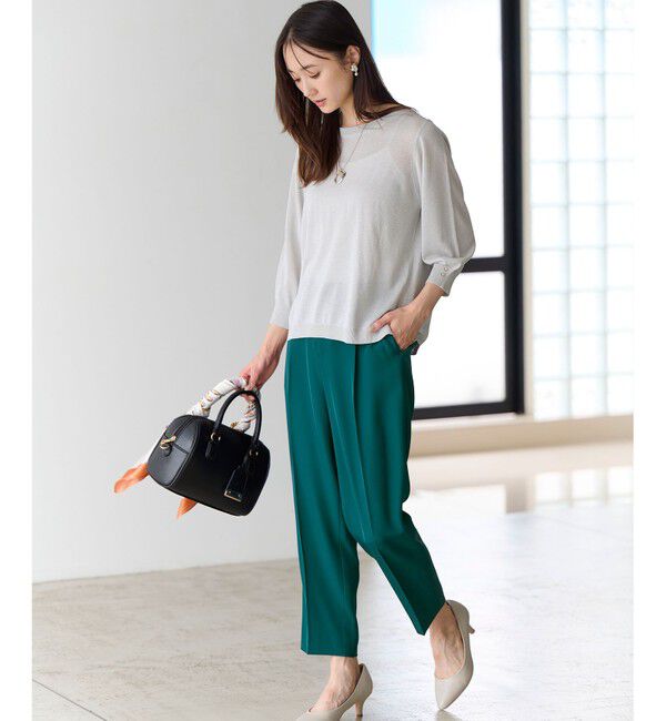 ANY SIS「【接触冷感・UVカット・速乾】コンフォートビューティサテン パンツ」|その他|