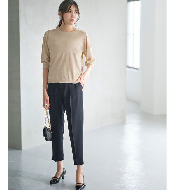 ANY SIS「【接触冷感・UVカット・速乾】コンフォートビューティサテン パンツ」|その他|