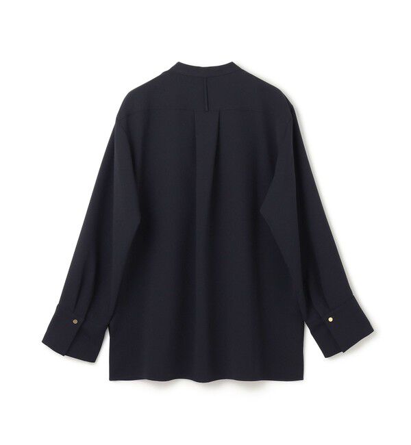 BEIGE,「【洗える】JASMINE / スタンドカラージップブラウス」|シャツ・ブラウス|