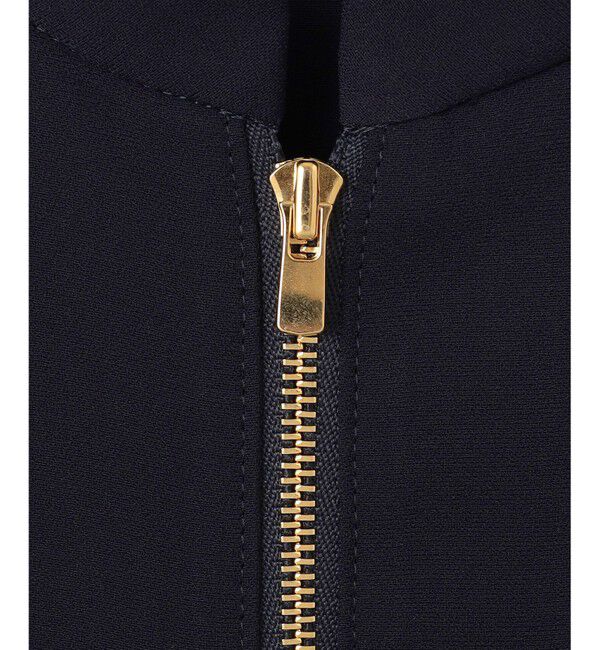 BEIGE,「【洗える】JASMINE / スタンドカラージップブラウス」|シャツ・ブラウス|