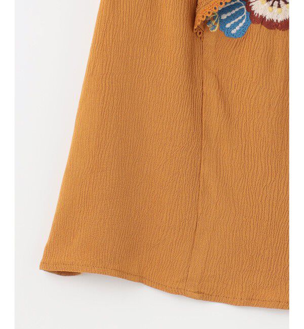 GRACE CONTINENTAL「エンブロイダリーフリルトップ」|シャツ・ブラウス|