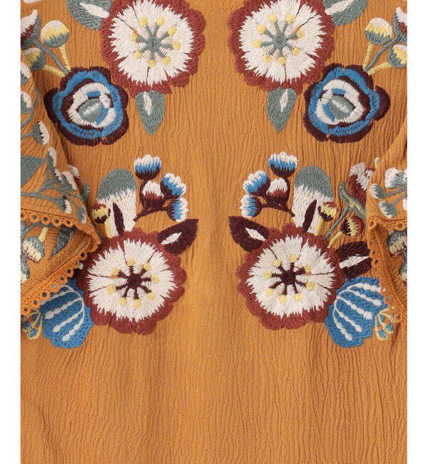 GRACE CONTINENTAL「エンブロイダリーフリルトップ」|シャツ・ブラウス|