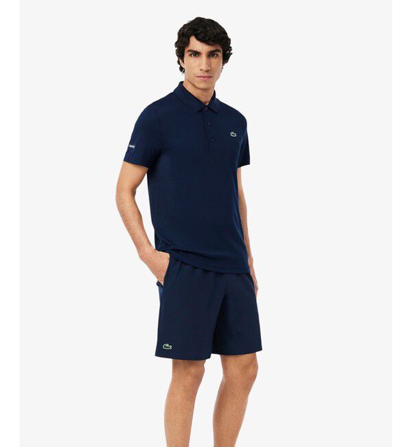 LACOSTE「ウルトラドライ 『ノバク・ジョコビッチ』メッシュガゼットテニスショーツ」|その他|ネイビー&times;ホワイト