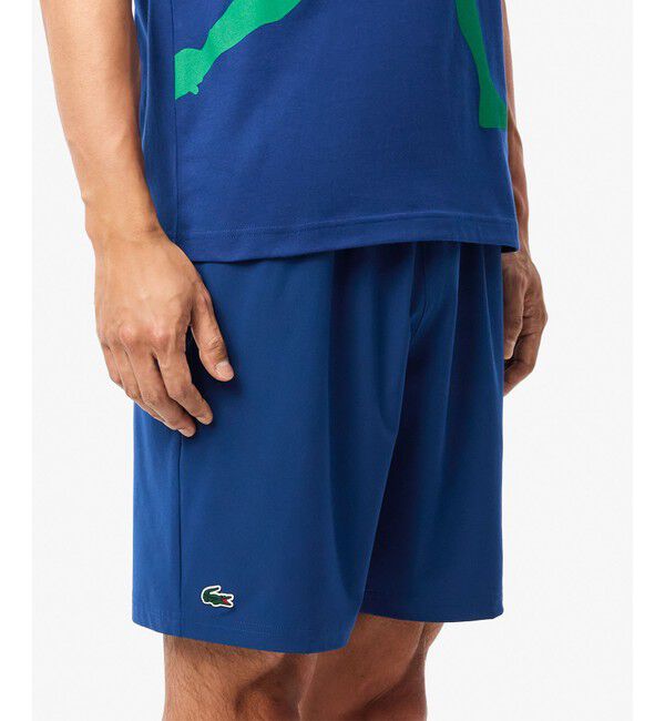 LACOSTE「ウルトラドライ 『ノバク・ジョコビッチ』メッシュガゼットテニスショーツ」|その他|ブルー