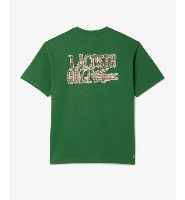 LACOSTE「ウルトラドライ ラコステゴルフ グラフィック バックプリントTシャツ」|Tシャツ・カットソー|グリーン