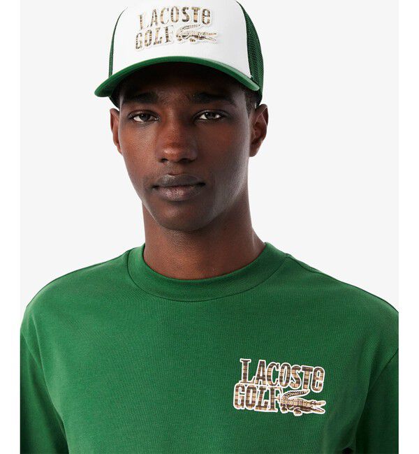 LACOSTE「ウルトラドライ ラコステゴルフ グラフィック バックプリントTシャツ」|Tシャツ・カットソー|