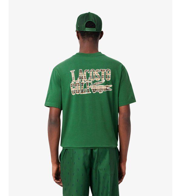 LACOSTE「ウルトラドライ ラコステゴルフ グラフィック バックプリントTシャツ」|Tシャツ・カットソー|