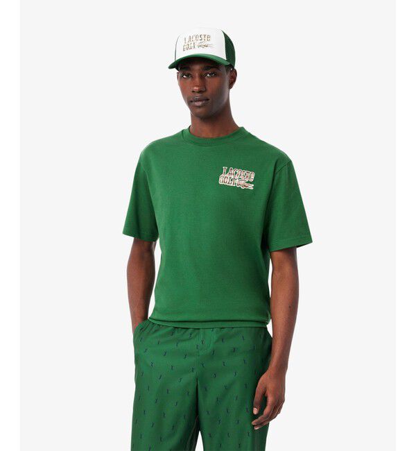 LACOSTE「ウルトラドライ ラコステゴルフ グラフィック バックプリントTシャツ」|Tシャツ・カットソー|