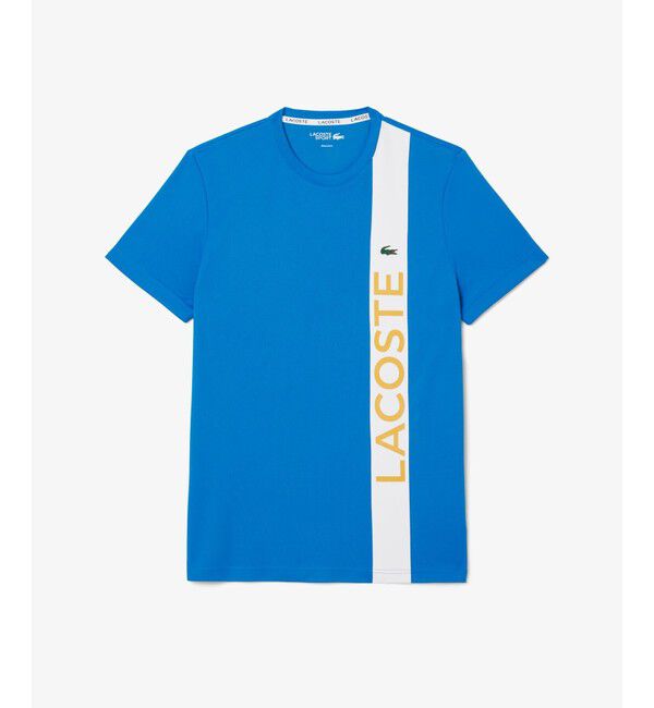 LACOSTE「アシンメトリーデザインウルトラドライ鹿の子Tシャツ」|Tシャツ・カットソー|