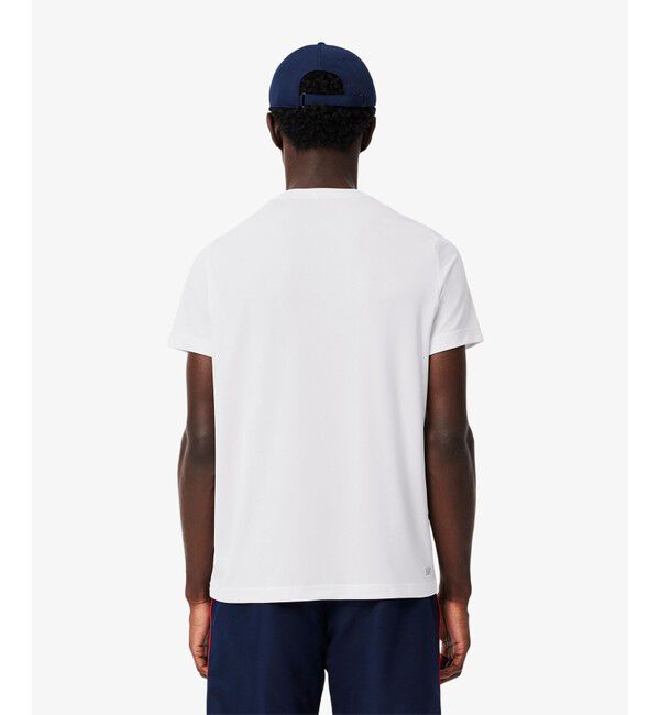 LACOSTE「アシンメトリーデザインウルトラドライ鹿の子Tシャツ」|Tシャツ・カットソー|