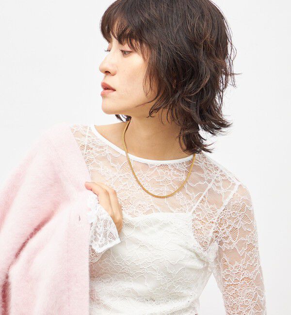 NOLLEY'S sophi「ウォッシャブルラッセルレースＴブラウス」|シャツ・ブラウス|