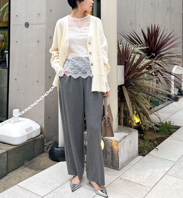 NOLLEY'S sophi「ウォッシャブルラッセルレースＴブラウス」|シャツ・ブラウス|