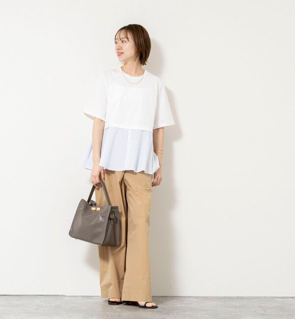 NOLLEY'S「【TRRAZZO DONNA/トラッゾドンナ】Docking Flare Top」|Tシャツ・カットソー|
