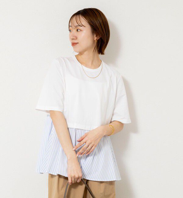NOLLEY'S「【TRRAZZO DONNA/トラッゾドンナ】Docking Flare Top」|Tシャツ・カットソー|