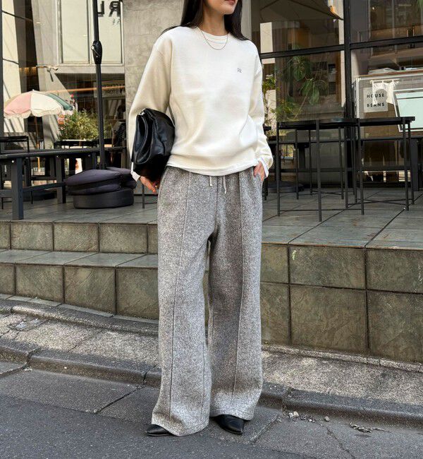 fredy emue「ブークレーウールイージーパンツ」|チノ|