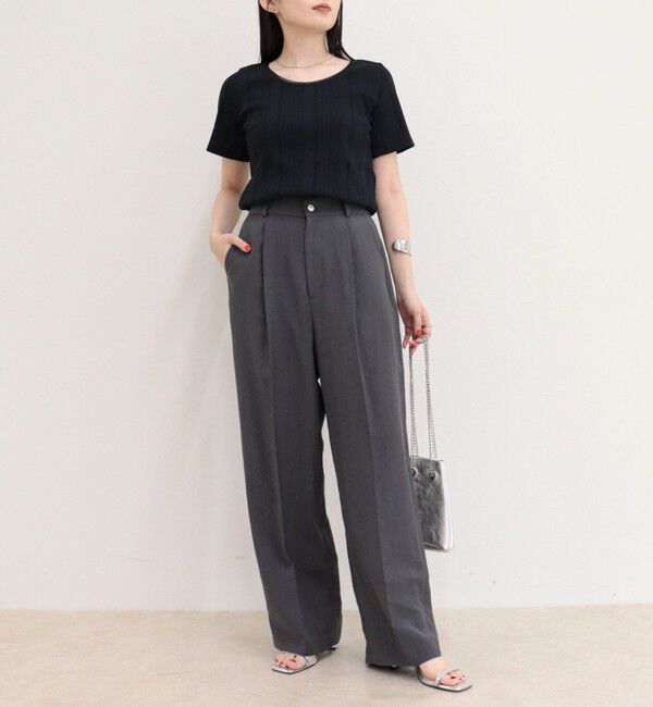 fredy emue「ランダムテレコ5分袖Tシャツ」|Tシャツ・カットソー|