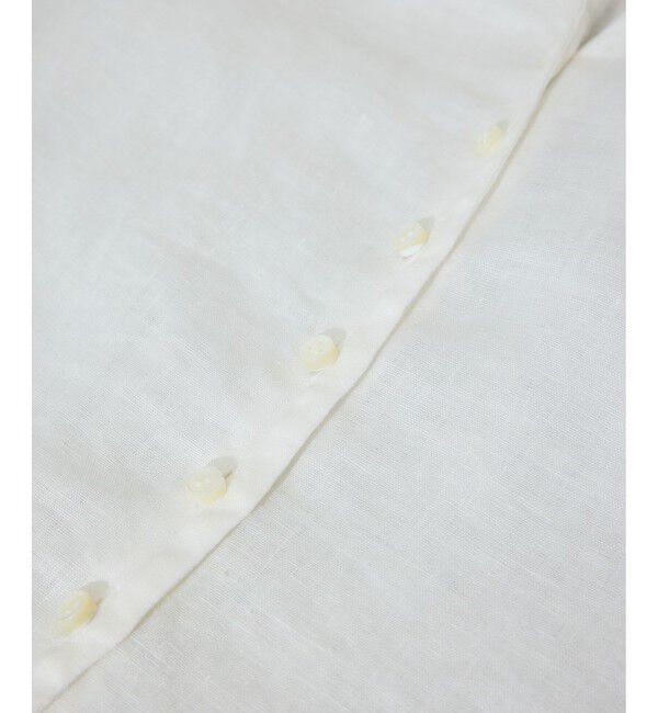 SALON adam et rope'「リネンスキッパーギャザーブラウス / GENTLE LINEN 新色追加」|シャツ・ブラウス|