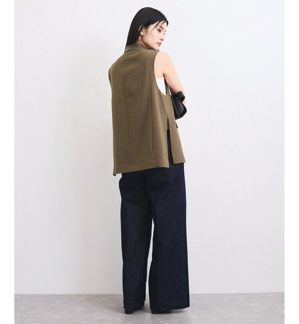 VIS「【セットアップ対応】サイド深スリットジレベスト」|ベスト・ジレ|