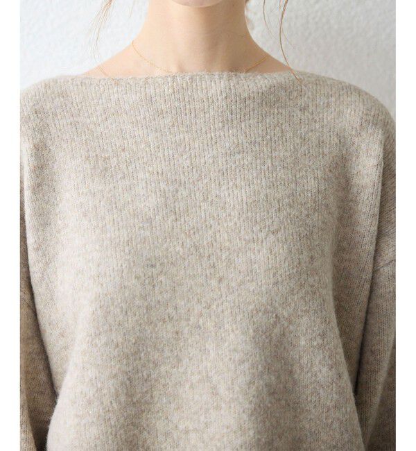 Rope&rsquo;Picnic「ボートネックニットプルオーバー/光吸収発熱・帯電防止・洗濯機OK」|ニット・セーター|