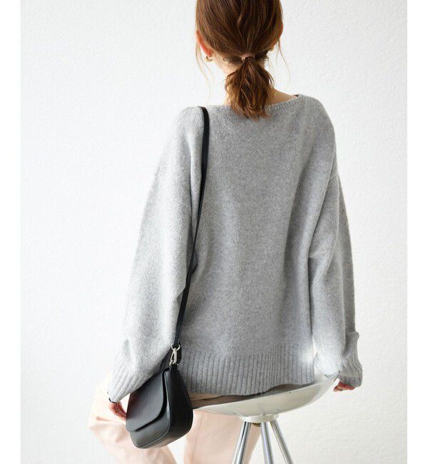 Rope&rsquo;Picnic「ボートネックニットプルオーバー/光吸収発熱・帯電防止・洗濯機OK」|ニット・セーター|