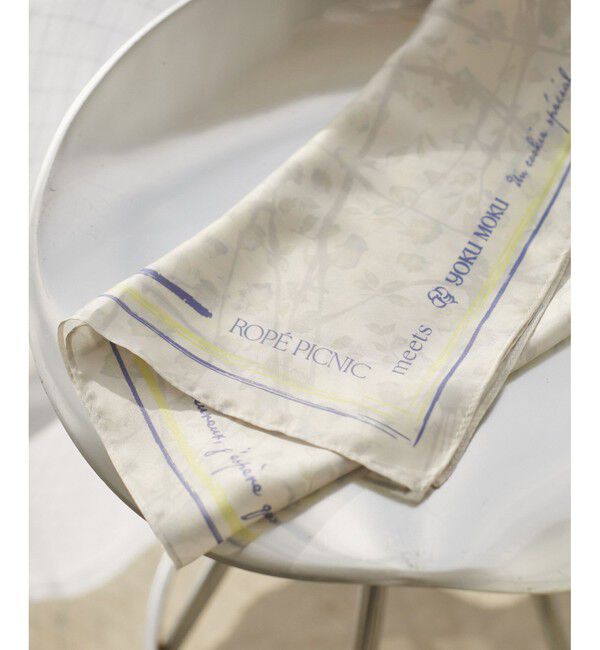 ROPE PICNIC PASSAGE「【YOKU MOKU/ヨックモック&times;ROPE' PICNIC】フラワーグラデーションスカーフ」|バンダナ・スカーフ|