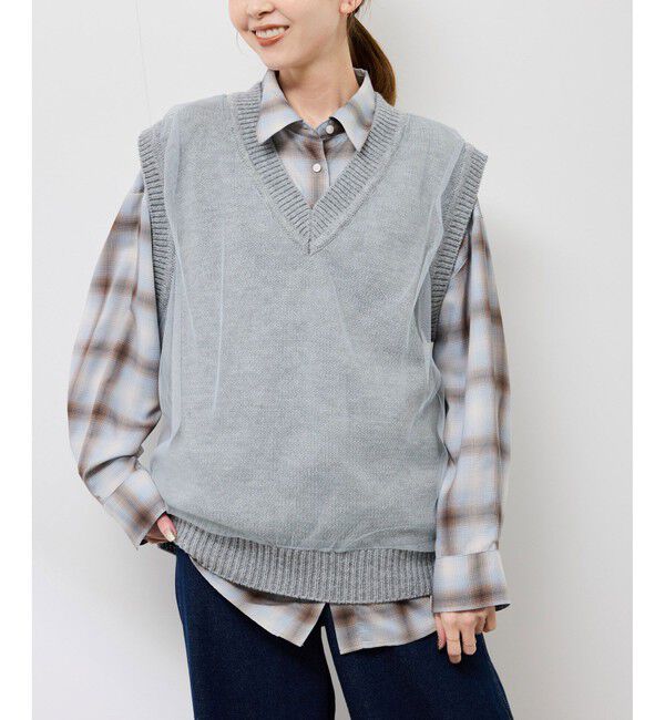 Rope&rsquo;Picnic「チュールドッキングベスト」|ベスト・ジレ|