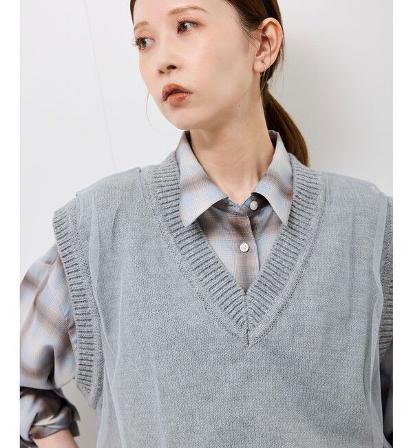 Rope&rsquo;Picnic「チュールドッキングベスト」|ベスト・ジレ|