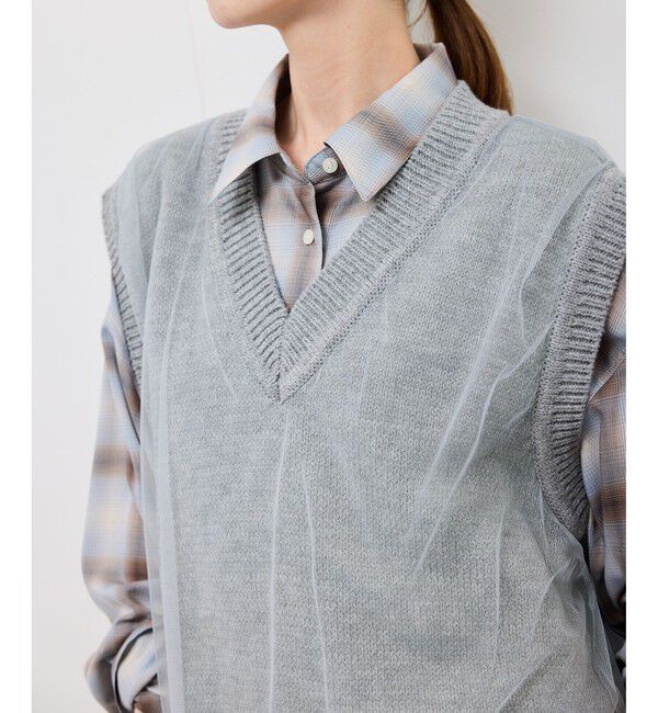 Rope&rsquo;Picnic「チュールドッキングベスト」|ベスト・ジレ|