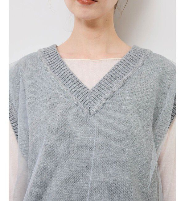 Rope&rsquo;Picnic「チュールドッキングベスト」|ベスト・ジレ|