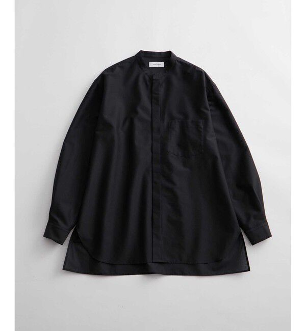 ADAM ET ROPE'「【ACT/アクト】超軽量 オーバーサイズ シアー バンドカラーシャツ / 速乾 / ストレッチ / イージーケア」|シャツ・ブラウス|