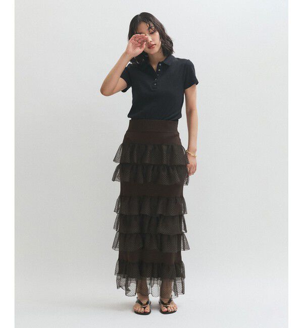 ADAM ET ROPE'「シアーフリルスカート」|スカート|