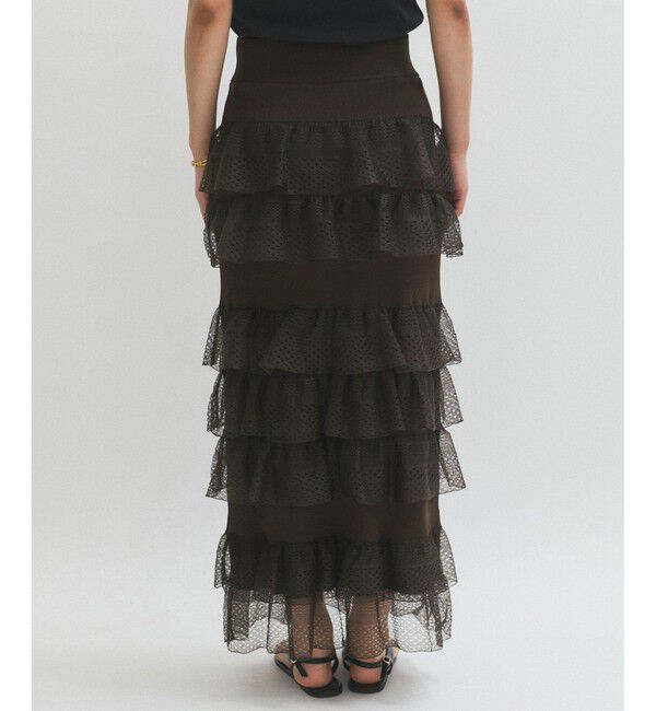 ADAM ET ROPE'「シアーフリルスカート」|スカート|