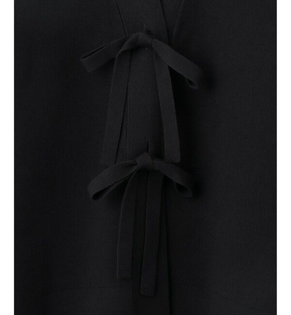 ADAM ET ROPE'「【サステナブル】マルチwayリボンミドルカーディガン」|カーディガン|