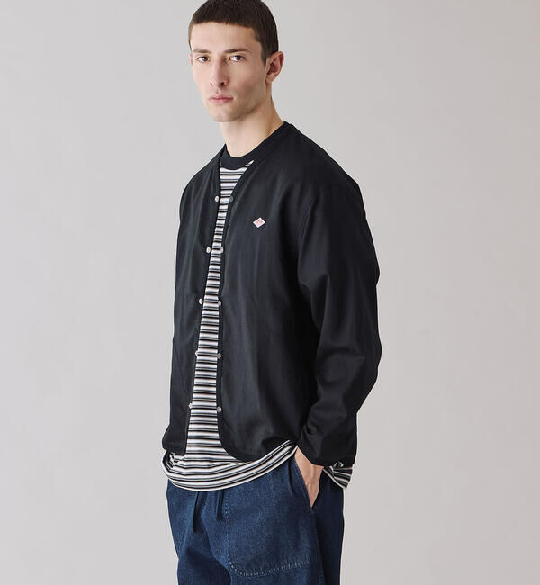 DANTON「DANTON | リネンポリエステル シャツカーディガン MEN」|シャツ・ブラウス|