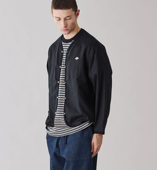 DANTON「DANTON | リネンポリエステル シャツカーディガン MEN」|シャツ・ブラウス|