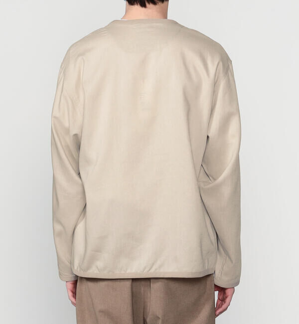 DANTON「DANTON | リネンポリエステル シャツカーディガン MEN」|シャツ・ブラウス|