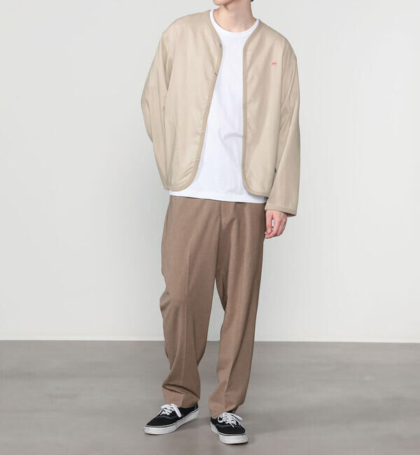 DANTON「DANTON | リネンポリエステル シャツカーディガン MEN」|シャツ・ブラウス|